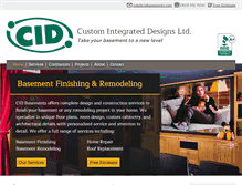 Tablet Screenshot of cidbasements.com